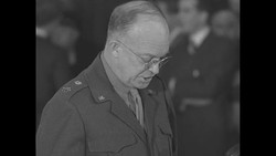 General Eisenhower offering testimony before Senate Military Affairs Committee in Washington DC News Clip