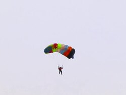 Parachute in Air Stock Footage