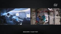 Hatch opened after crew capsule docks at ISS News Clip