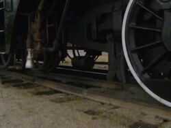 Old locomotive Stock Footage