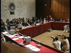 USA: WASHINGTON: HEARING INTO CAMPAIGN FINANCE IRREGULARITIES BEGINS News Clip