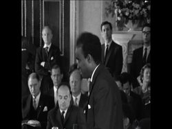 CAN189 KAUNDA AND SANDYS DISCUSS DETAILS OF ZAMBIA'S INDENDENCE Instructional Video