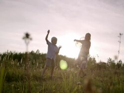 Family fun sequence Stock Footage