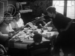 Home life in a mining town, farming, and ships. France, 1950 Stock Footage