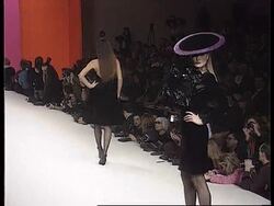 France -  Yves St Laurent Fashion Show News Clip