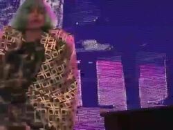 Lady Gaga Performs at Europride Stock Footage