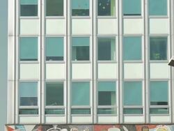 soviet architecture,Karl Marx Alle,Mural,CU,ZO Stock Footage