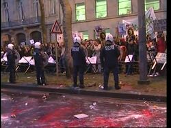 Anti-Bush demonstration outside US embassy Instructional Video