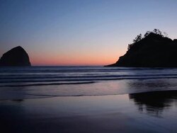 Oregon coast sunset Stock Footage