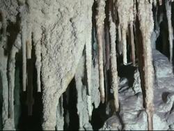 "Stalactites in an underwater cave, Gulf of Mexico" Stock Footage