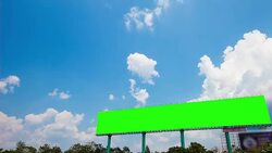 Advertising billboard for titles Stock Footage