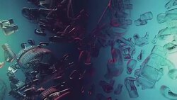 Wireframe Boxe Glove Stock Footage