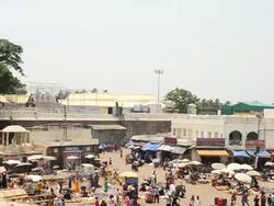 WS PAN View of Jagannath Temple / Puri, , Orissa, India Stock Footage