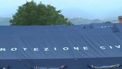 CLEAN : Earthquake survivor forced to seek shelter in a tent camp News Clip