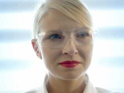 Female scientist Stock Footage