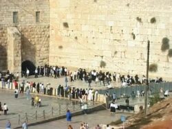 NTSC - Western Wall, Jerusalem, Israel Stock Footage