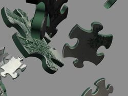 Slow-Motion Close-up Puzzle US Currency Stock Footage