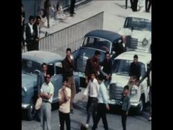 SYND 18 4 70 COMMANDOS ENFORCE A TRAFFIC STRIKE DURING ANTI-SISCO DEMONSTRATIONS News Clip