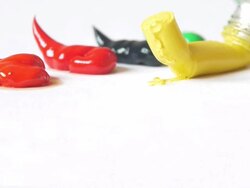 Extrusion pigment Stock Footage