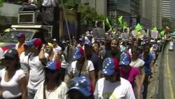 CLEAN : Hundreds join opposition protest in Caraca News Clip