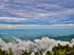Cloud and mountain Stock Footage