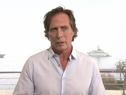 INTERVIEW - William Fichtner on doing the show & his wife being okay with them moving to Prague at 54th Monte-Carlo Television Festival - Day 4 Stock Footage