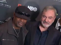 Neil Diamond at 28th Annual Rock and Roll Hall Of Fame Induction Ceremony - Arrivals 4/18/2013 in Los Angeles, CA.(Footage by WireImage Video/Getty Images Entertainment Video) Stock Footage