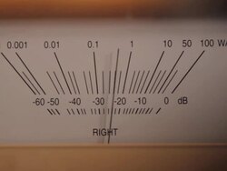 Speaker Output Meter (Right) Stock Footage