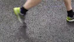 Marathon runners Stock Footage