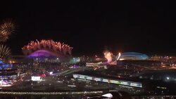 Spectacular fireworks display marks opening of Sochi Winter Olympics News Clip