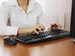 Working at home Stock Footage