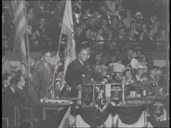Franklin D. Roosevelt gives a speech, To win in this crusade to restore America to its own people, at the Democratic National Convention. News Clip