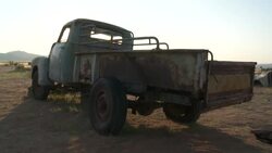 An abandoned truck rusts in the Namib Desert. Stock Footage