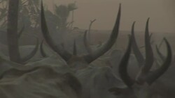 A cattle camp in South Sudan Stock Footage