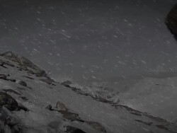 Mountain climbing in bad weather (HD 1080) Stock Footage