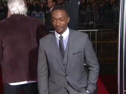 Anthony Mackie at Gangster Squad Los Angeles Premiereon 1/7/2013 in Hollywood, CA.(Footage by WireImage Video/Getty Images Entertainment Video) Stock Footage
