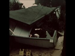 SYND 14-1-73 SAN FRANCISCO HOMES RUINED BY MUDSLIDE News Clip