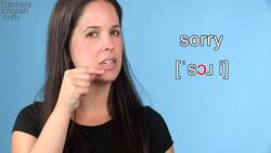 How to Say SORRY -- American English Pronunciation Instructional Video