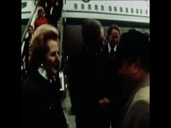 SYND 8 3 77 ONSERVATIVE LEADER MARGARET THATCHER ARRIVES IN PEKING News Clip