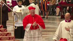 Profile of papal candidate Cardinal Timothy Dolan of New York News Clip