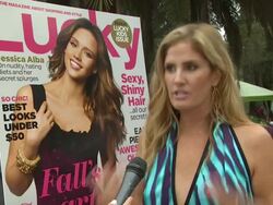 INTERVIEW: Matt Edelman at the LUCKY's September Cover Star, Jessica Alba, Celebrates With LUCKY & THISNEXT.COM at Pacific Palisades CA. (Footage by WireImage Video/Getty Images Entertainment Video) Stock Footage