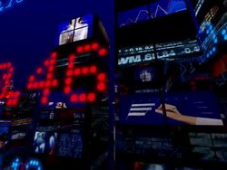 Futuristic 3D Stock Market City Stock Footage