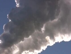 Turbulent Smoke \morphing steam\ HD vertical Stock Footage