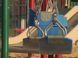 Empty playground Stock Footage