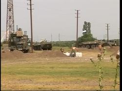 WRAP Russians in Poti; train carrying oil hits mine; US aid ADDS US Senator Lugar News Clip