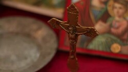 Orthodox Church Iconography Stock Footage
