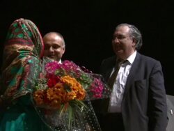 Malala Receving Flowers After Addressing Media News Clip