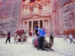 Scenes of Petra Stock Footage