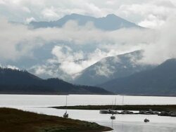 HD video Lake Granby and Indian Peaks Colorado Stock Footage