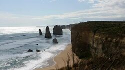 Twelve Apostles sea rocks, Australia Stock Footage